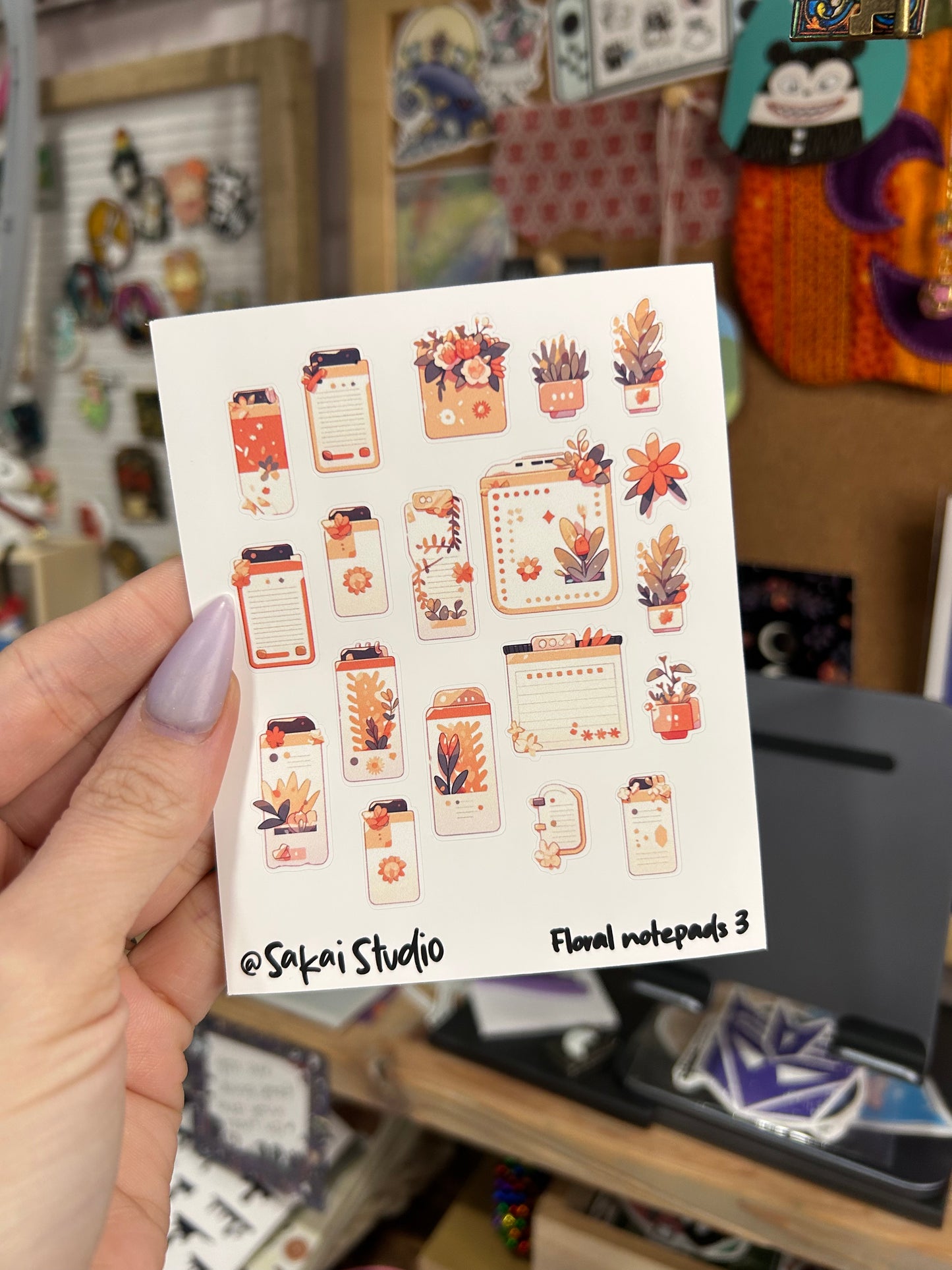 Floral notepads 3