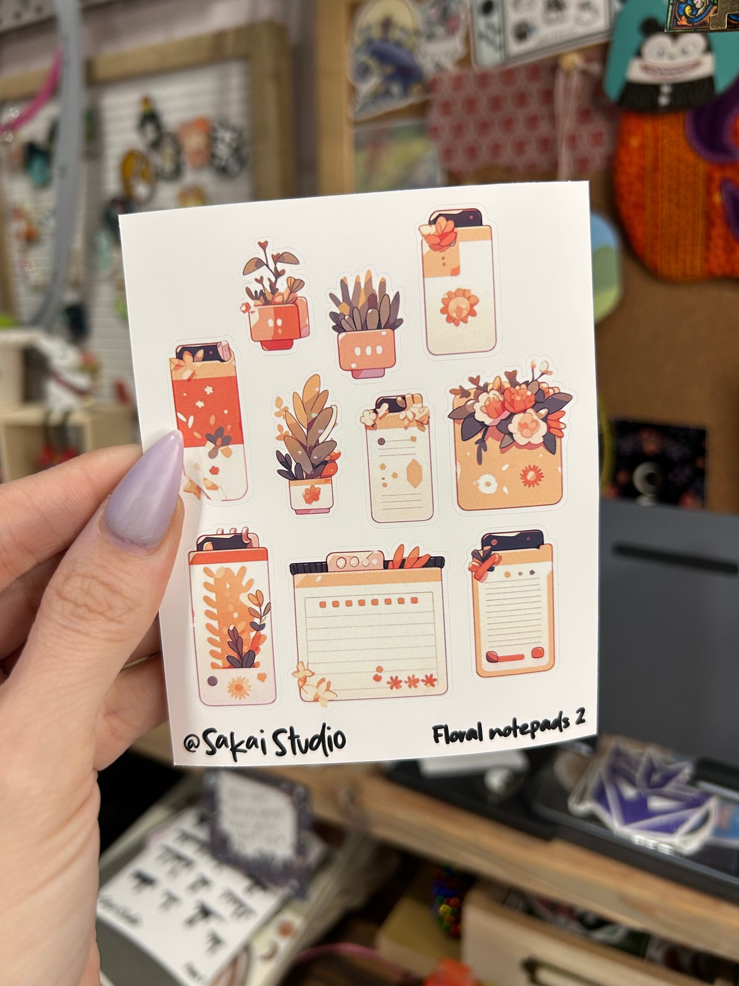 Floral notepads 2